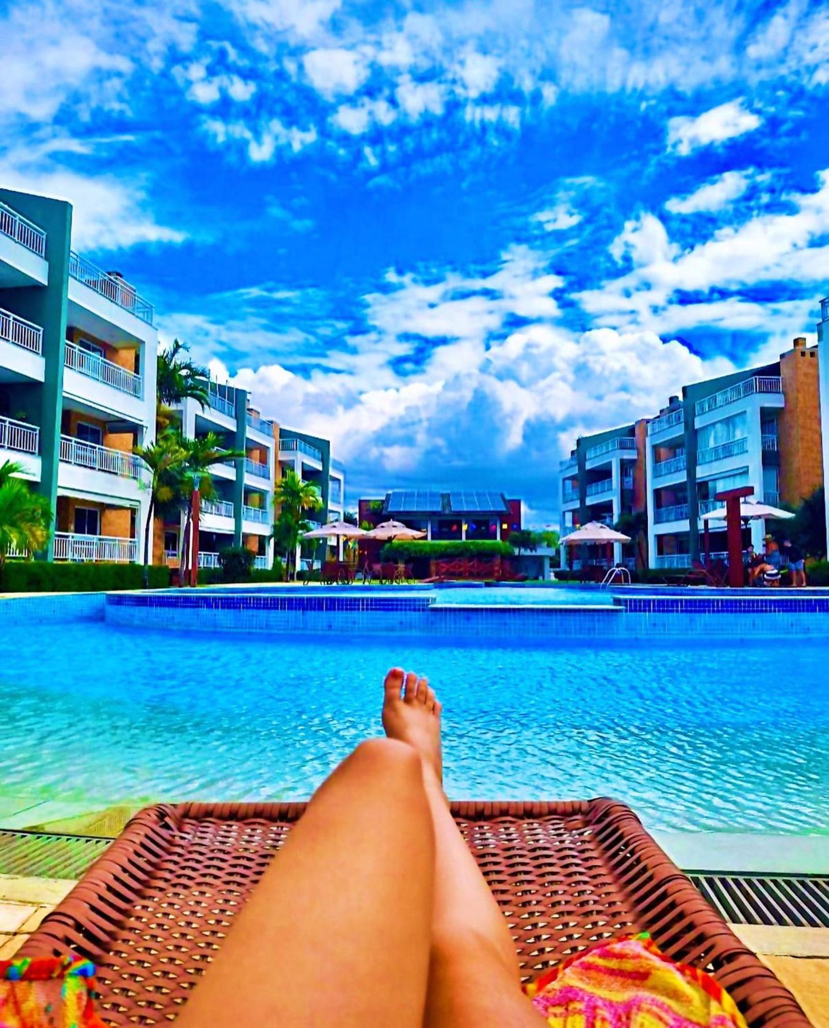Terramaris - Aptos Vista Mar, Pe Na Areia, Vizinho Ao B Park Aquiraz Dış mekan fotoğraf