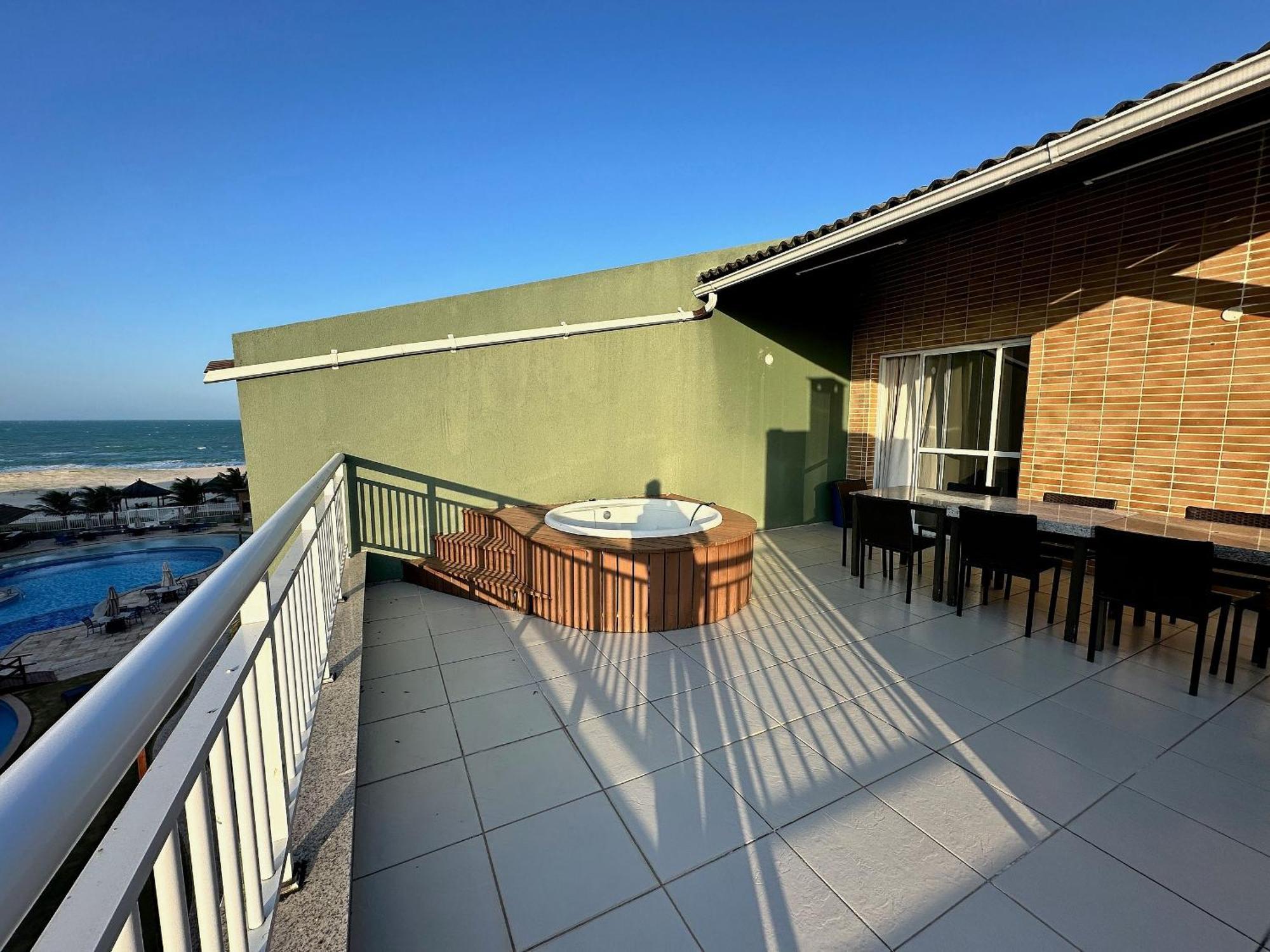 Terramaris - Aptos Vista Mar, Pe Na Areia, Vizinho Ao B Park Aquiraz Dış mekan fotoğraf