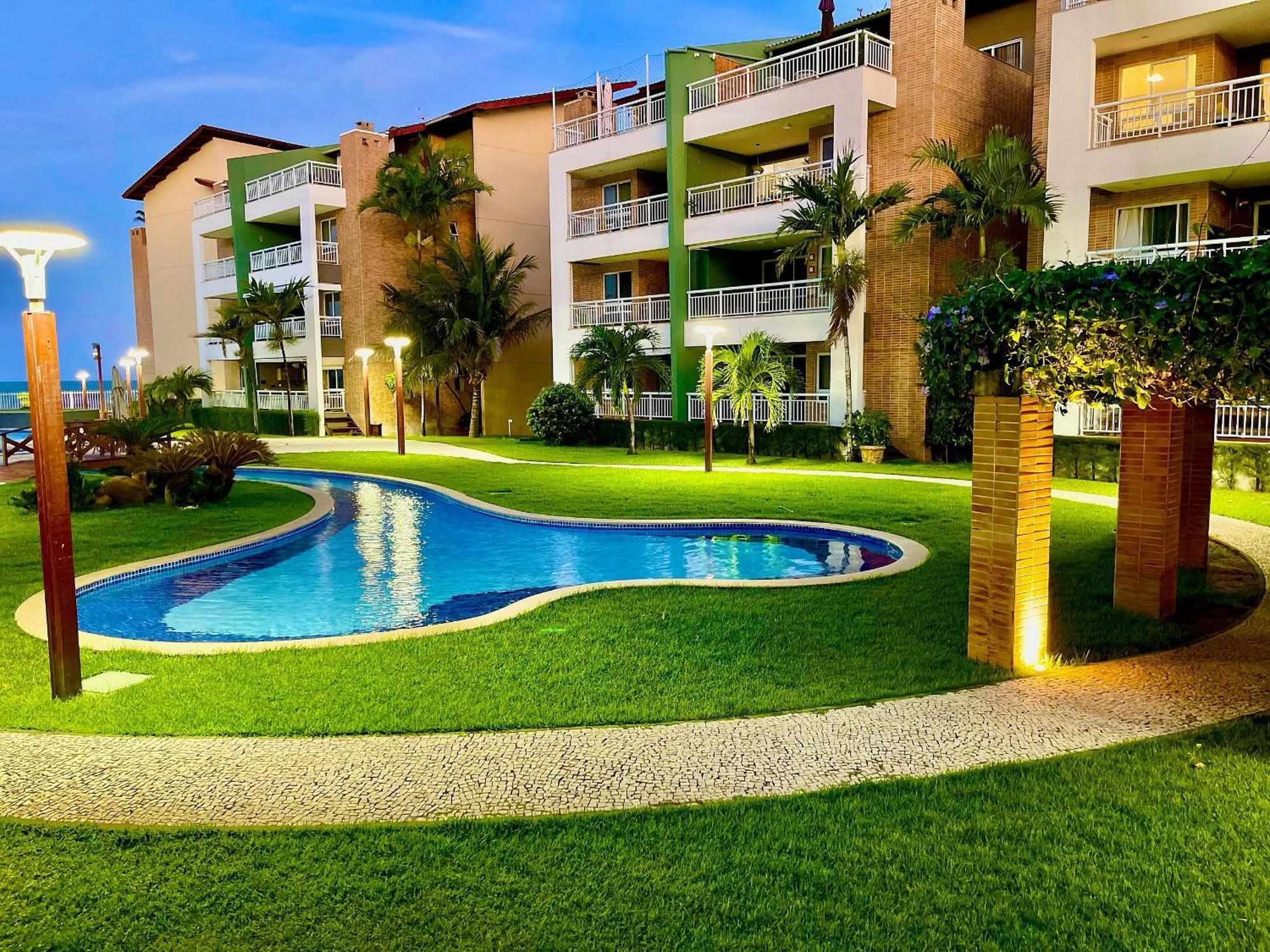 Terramaris - Aptos Vista Mar, Pe Na Areia, Vizinho Ao B Park Aquiraz Dış mekan fotoğraf