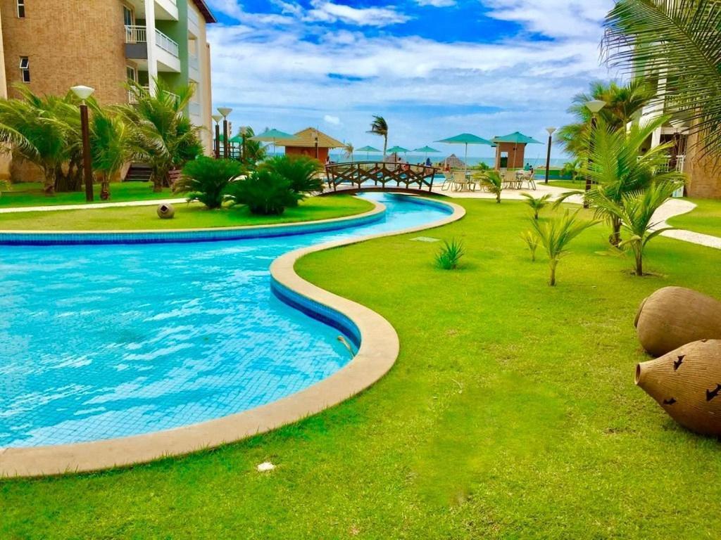 Terramaris - Aptos Vista Mar, Pe Na Areia, Vizinho Ao B Park Aquiraz Dış mekan fotoğraf